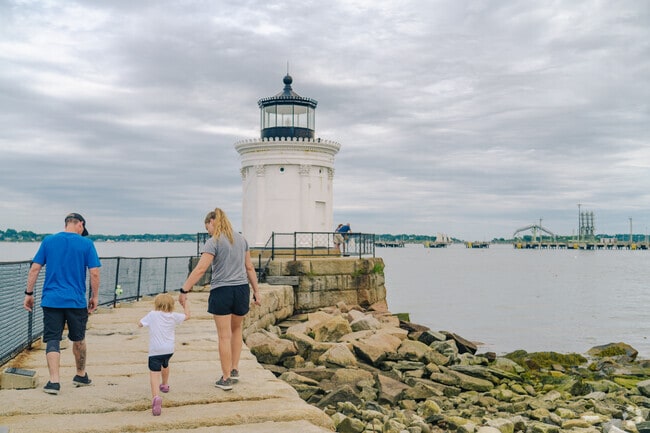 Bug Light Park offers lighthouse views and family-friendly green space.