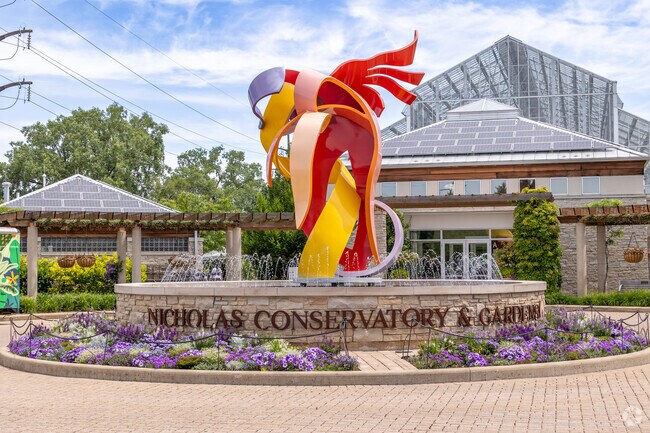 Nicholas Conservatory Gardens changes up their exhibits near the Jackson Oaks area often.