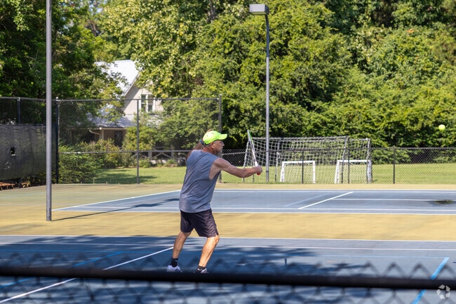 Play tennis with friends at Hobcaw Creek Plantation in Mount Pleasant.