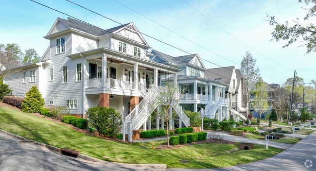 Large new homes are located on quiet streets in Sunset Hills.