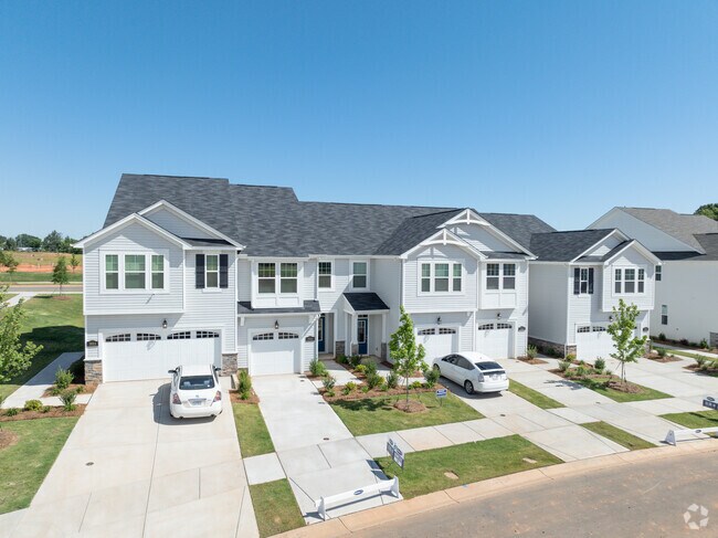 A row of town homes in Newell on a nice sunny day.