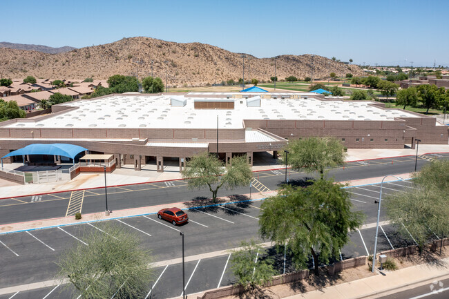Kyrene de la Estrella Elementary School aerial view.