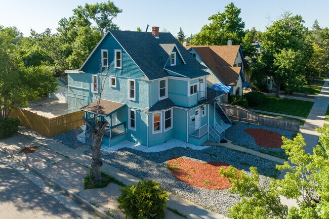 Large historic home are located in the Old North End Neighborhood.