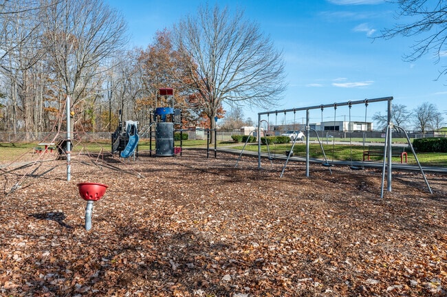 Bring the kids to the local neighborhood Playground for some fun on the swings.