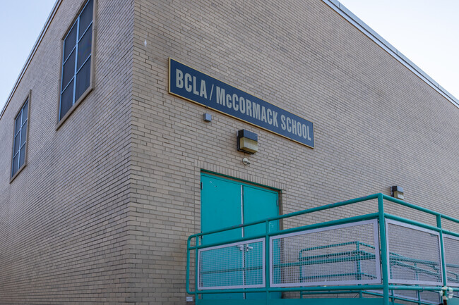 BCLA McCormack Middle School in Dorchester offers multiple entrances.