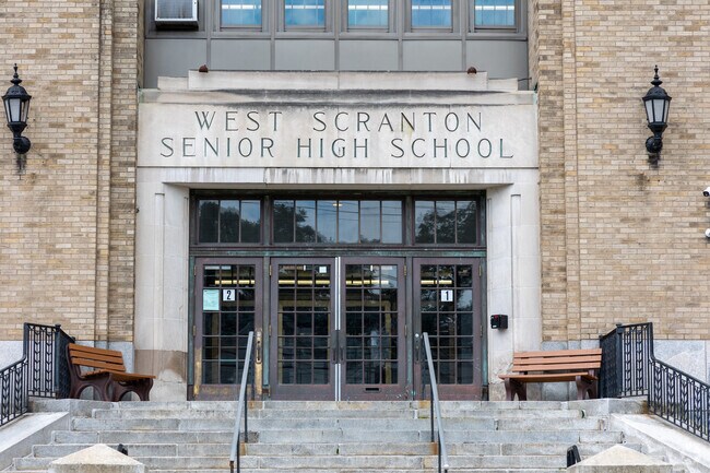 West Scranton High School serves many neighborhoods in Scranton.