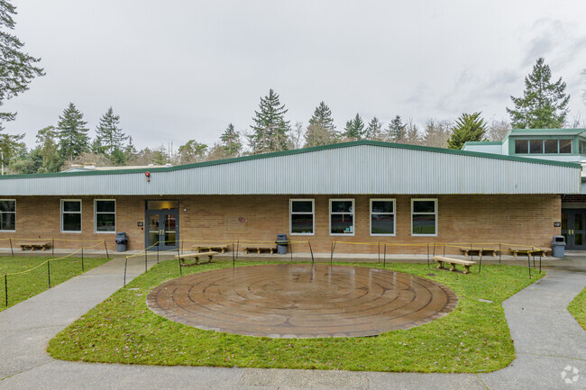 Rear view of McMurray Middle School.