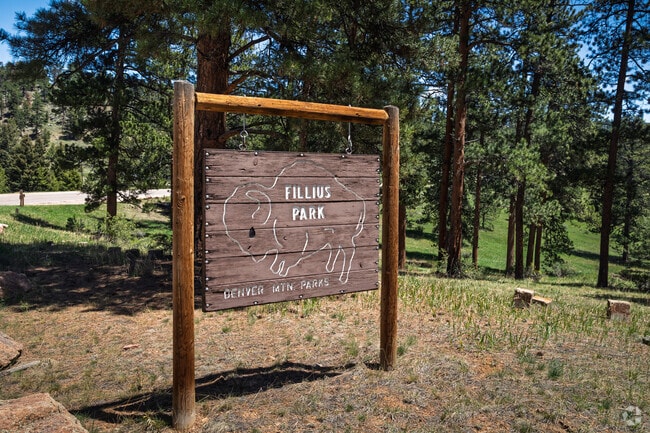 Explore the trails at Fillius Park near North Central Evergreen.
