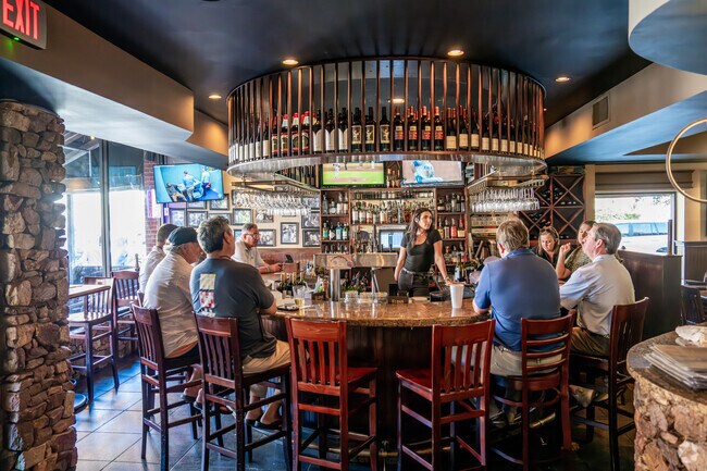 Residents in Lundy Chase head downtown to Hamilton's for drink at the bar.