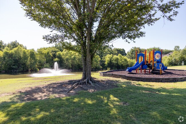 Glenpool offers play equipment for the children in the neighborhood.