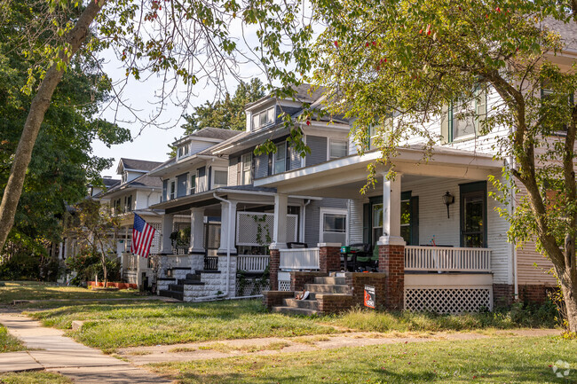 Grand Central homes were built in the early 1900s and include styles like American four-square.