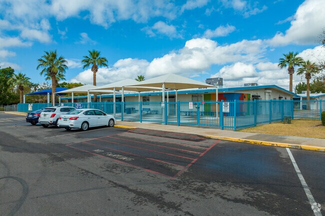 At Valencia Newcomer, they teach Pre-K, Elementary, and Middle School.
