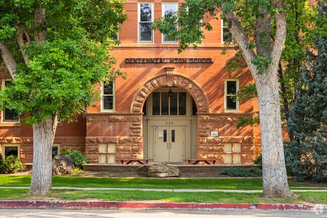 Centennial High School occupies an historic building in University Park.
