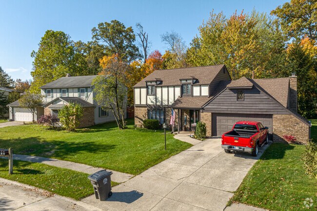 A variety of unique Colonial-style homes are occupied by the friendly people of Walden.