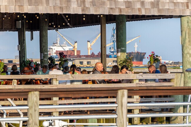 For dinner with a view, head to the Southern Salt for waterfront dining.