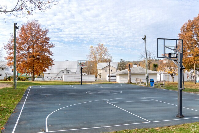 Millville Town Park has a basketball court and open space for recreation.