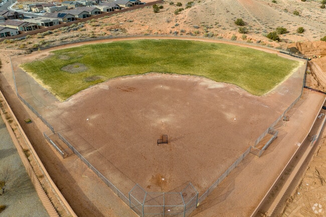 Large baseball field at Mountain View Middle School.