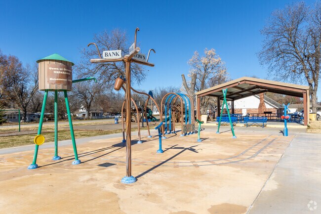 Oologah Park Splash pad is a great place to cool off in the hot summer months.