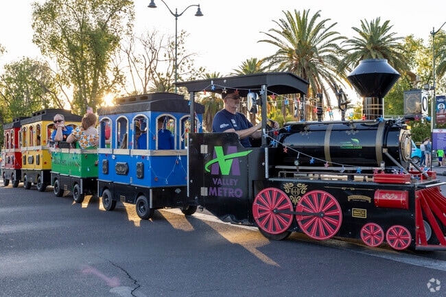 Enjoy a train ride at the Arizona Celebration of Freedom in Mesa.