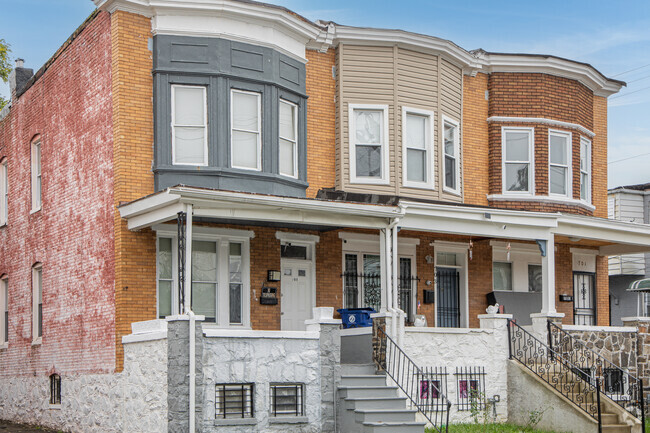 Updated and renovated rowhomes can be found throughout Franklintown Road.