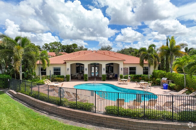 Oakton Preserve gated community has a large club house with beautiful pool.
