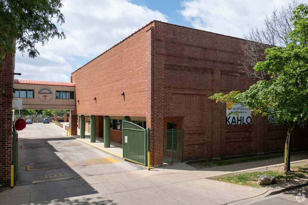 St. Augustine College is inside the former Essanay film studio.