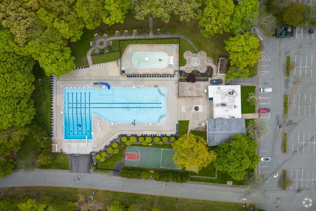 The Cedar Grove's Community Pool is located next to its largest park.