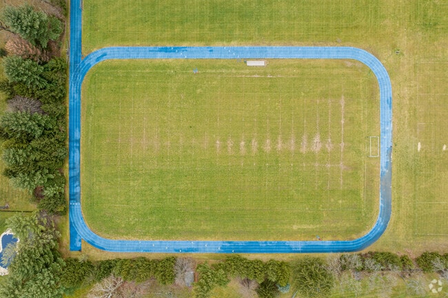 Great Valley Middle School has a unique running track surrounding their football field.