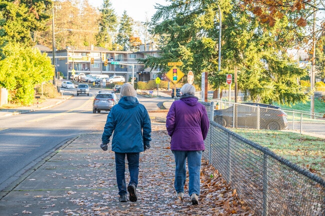 The Five Corners neighborhood has plenty of sidewalks for walking and running.