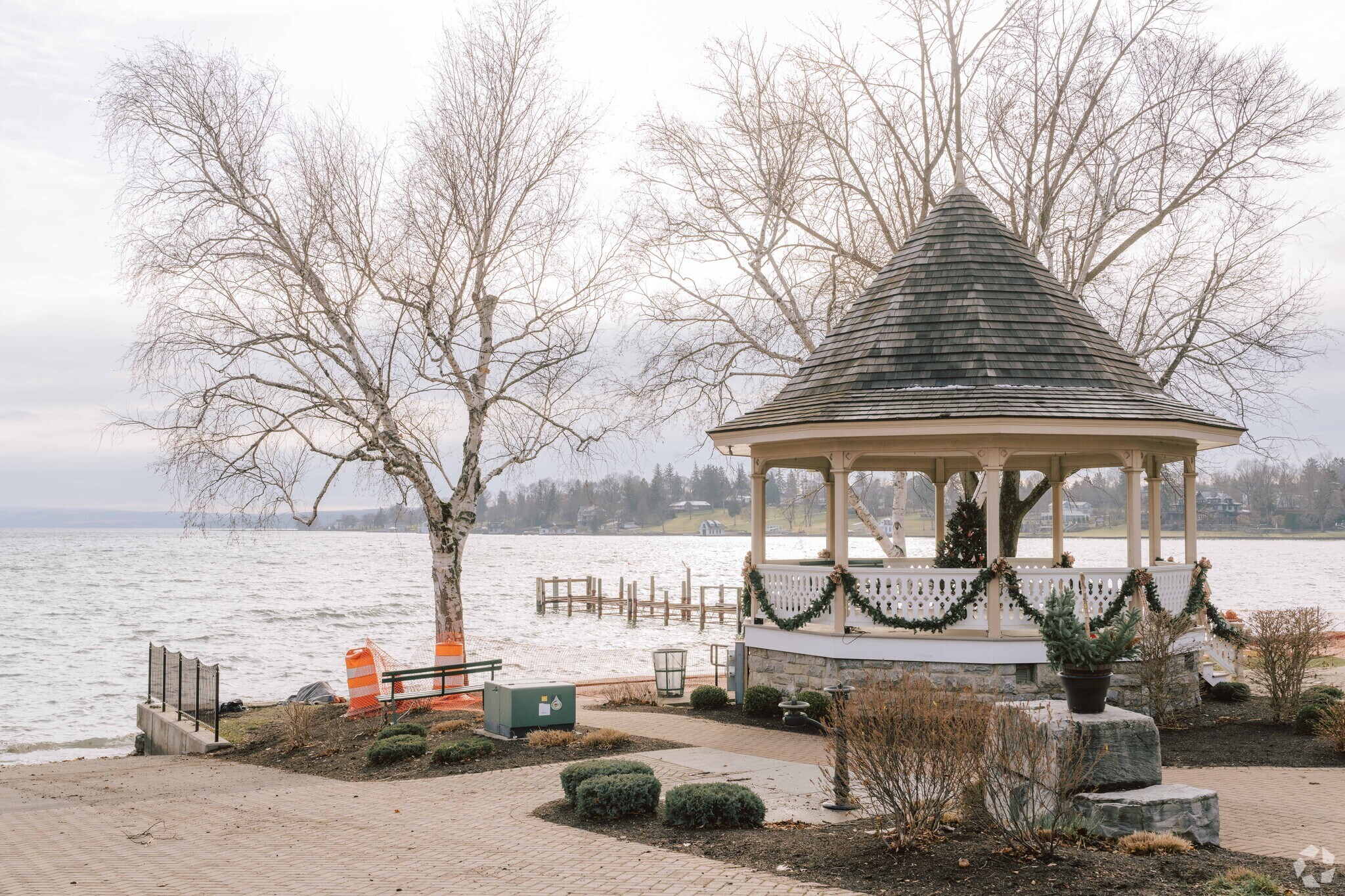 Cliff Park has a large gazebo right by the lake and is currently being renovated.