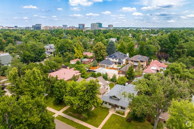 University Park is a forested area of larger homes near University of Denver and Glendale.