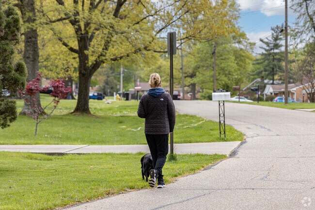 Locals can walk their dogs on the quiet streets of West Monfort Heights.