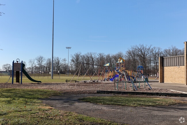 Playgrounds buzz with laughter and joy at Helke Elementary.