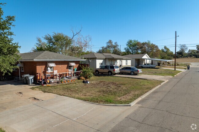 Homes in Pecan Grove are modestly sized.