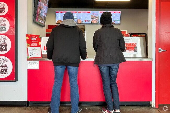 Northwoods friends gather for lunch at Imo's Pizzeria.