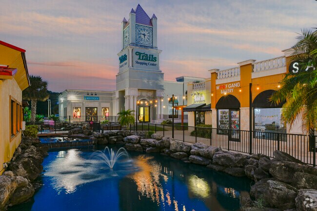 The Trails Shopping Center offers Woodmere residents a variety of shopping and dining options.