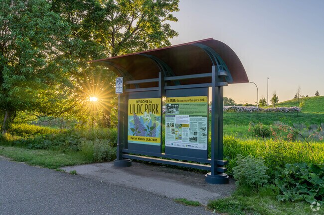 Lilac Park is tucked away in the Triangle neighborhood.