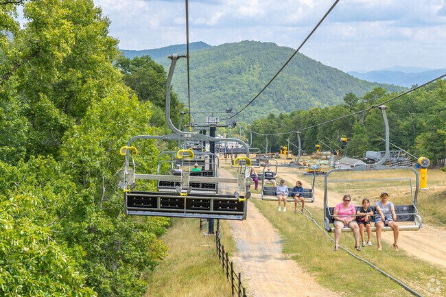 The chairlift at Massanutten Resort near Massanetta Springs goes to the top of the mountain.