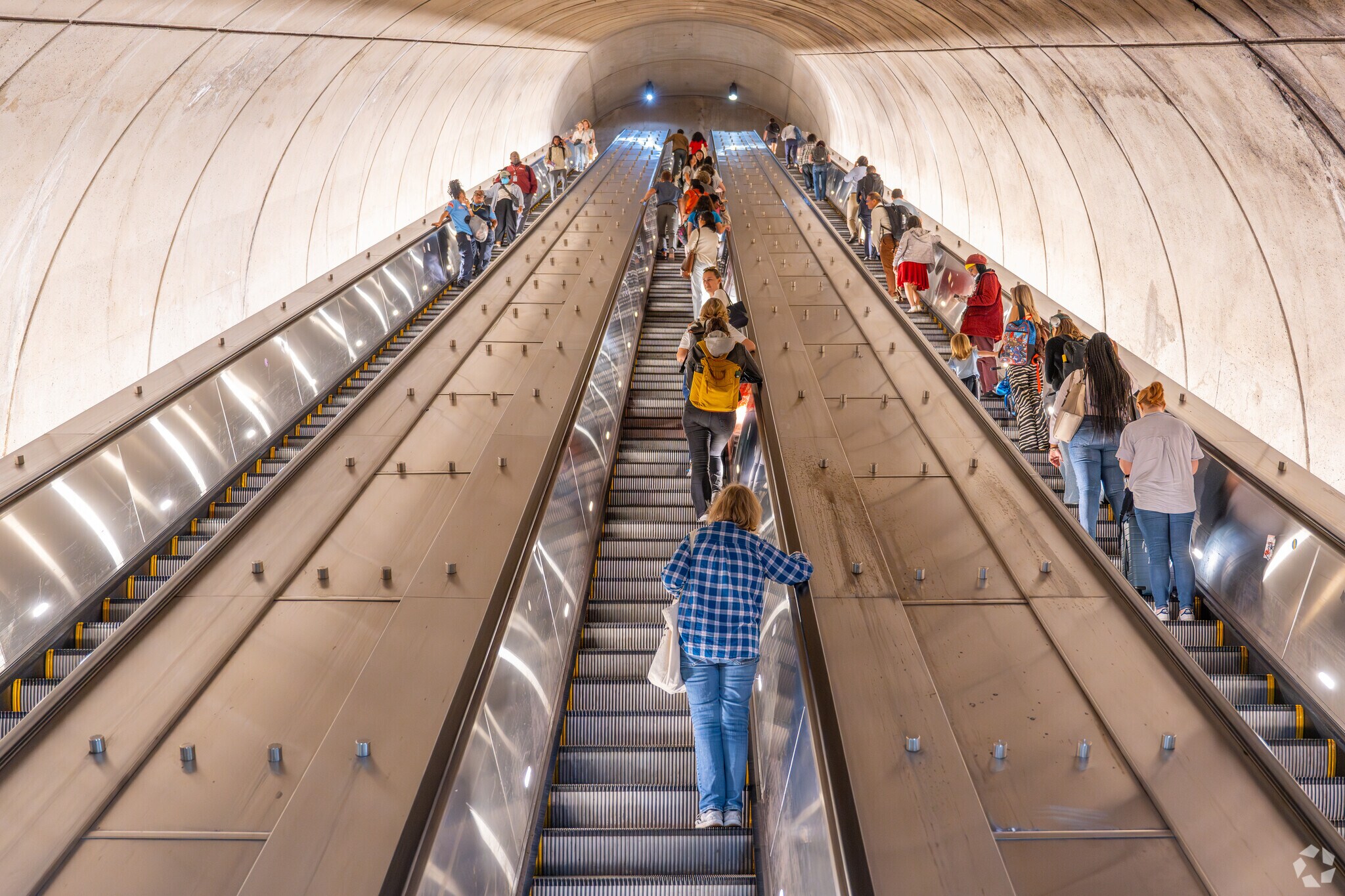 The Tenleytown/American University Metro right on Wisconsin Ave NW runs red line trains.