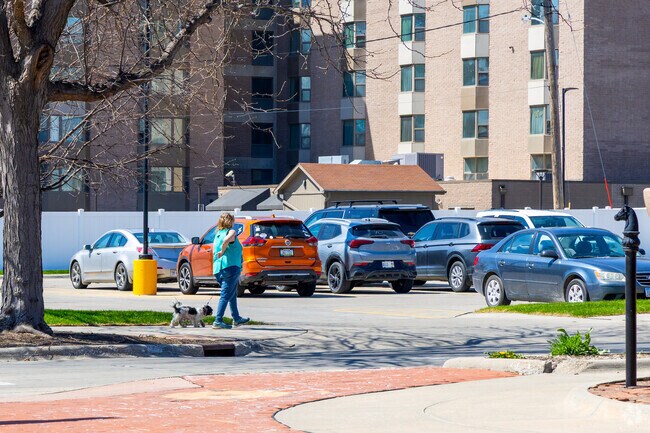 Take your furry friends for a walk downtown near Prospect Park.