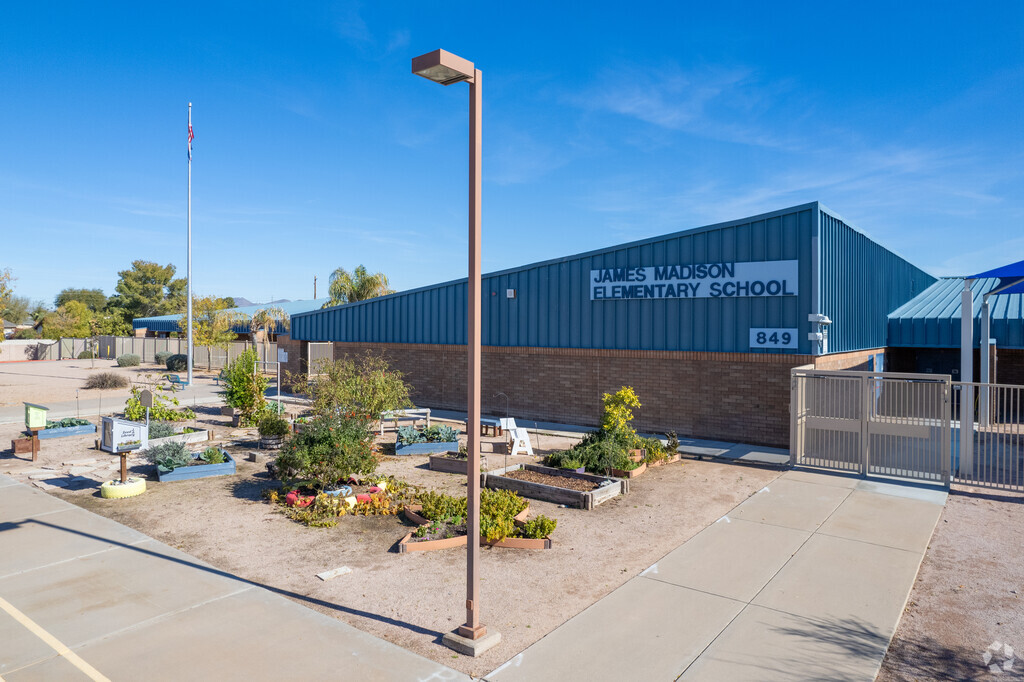 Mesa's Madison Elementary features a school garden.