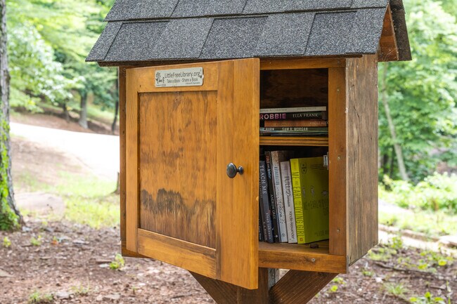 One of several free little libraries located in the Crestwood South neighborhood.