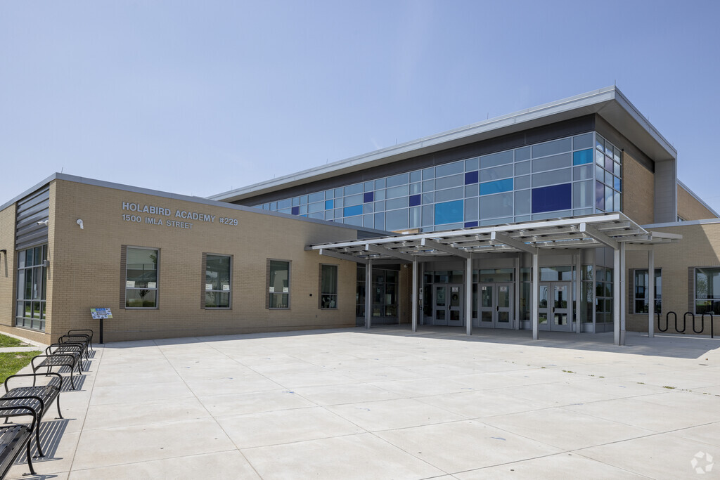 Holabird Elementary building in O'Donnell Heights.