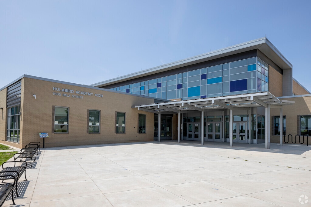 Holabird Elementary building in O'Donnell Heights.