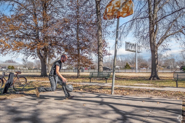 Practice your basketball skills at North Linwood Park in Schweiter/Mead.
