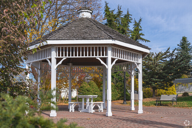 Relax in Manchester's central gazebo.