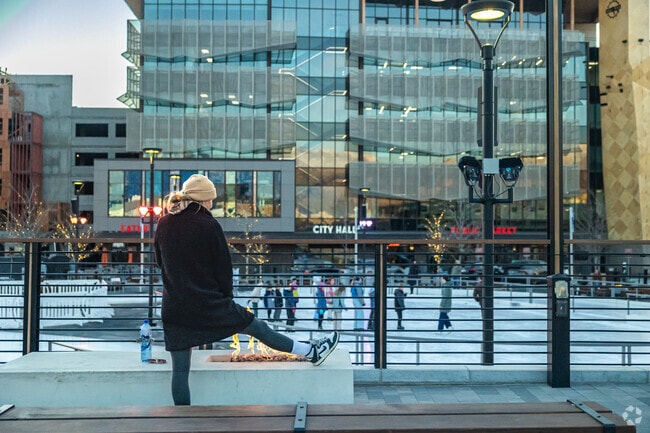 Millcreek Common brings shops, a skating rink and a seasonal splash pad downtown.