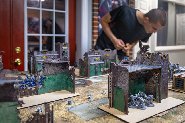 Locals can gather at Gamer Corps to play table top games like Dungeons and Dragons.