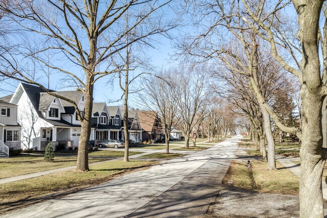 North Itasca is filled with tree lined residential streets.