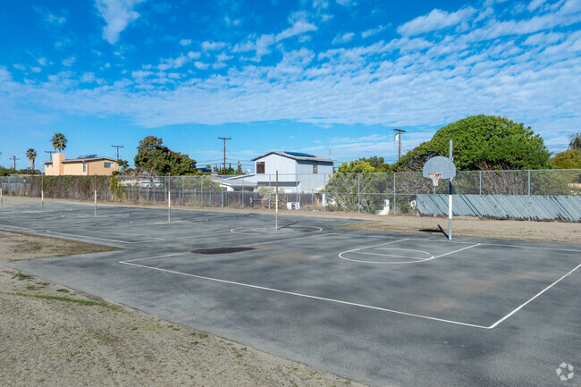 Students can enjoy basketball at Jones Elementary School in Serra Mesa.